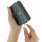 Ögon Quilted Zipper Platinum